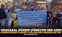 "ANAYASAL DÜZENİ ÇİĞNEYEN HER ADIM CEBİMİZDEKİ PARAYI ÇALAN BİR HIRSIZLIKTIR"