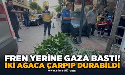 Fren yerine gaza bastı