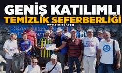 Çatalağzı Ömerağzı Sahili'nde geniş katılımlı temizlik seferberliği