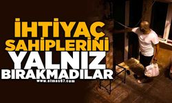 İhtiyaç sahiplerini yalnız bırakmadılar