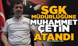 Alaplı SGK Müdürlüğüne Muhammet Çetin atandı