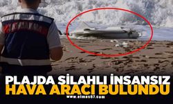 Plajda silahlı insansız hava aracı bulundu