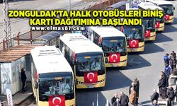 Zonguldak’ta halk otobüsleri biniş kartı dağıtımına başlandı