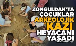 Zonguldak'ta çocuklar arkeolojik kazı heyecanı yaşadı