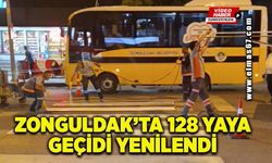 Zonguldak'ta 128 yaya geçidi yenilendi