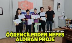 Ortaokul öğrencilerinden nefes aldıran proje; hava kirliliğine çözüm sokak lambası