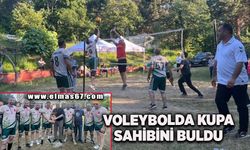 Voleybol turnuvasında kupa sahibini buldu