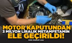 Motor kaputundan 3 milyon liralık metamfetamin ele geçirildi