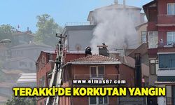 Terakki'de korkutan yangın