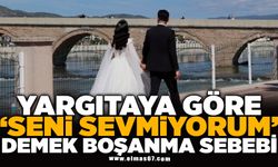 Yargıtay'a göre ‘Seni sevmiyorum' demek boşanma sebebi