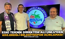 Eski teknik direktör Ali Ünlü'den Kdz. Ereğli Belediyespor açıklaması