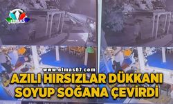 7 azılı hırsız girdikleri iş yerini soyup soğana çevirdi