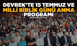 Devrek’te 15 Temmuz ve Milli Birlik Günü Anma Programı