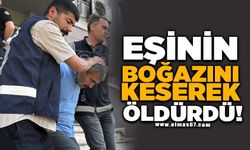 Eşinin boğazını keserek öldüren zanlı tutuklandı