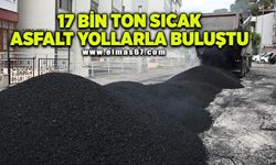17 bin ton sıcak asfalt yollarla buluştu