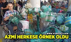 Madende geçirdiği iş kazası nedeniyle engelli kalan vatandaşın azmi örnek oldu