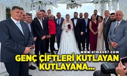 Rıza Yalçınkaya’dan genç çiftlere kutlama