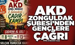 AKD ZONGULDAK ŞUBESİ'NDEN GENÇLERE ÇAĞRI: "ÇADIRINI AL GEL!"