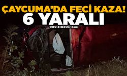 Çaycuma'da İki Otomobil Çarpıştı: 6 Kişi Yaralandı