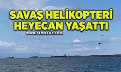 Savaş helikopterlerinin eğitim uçuşu Ereğli'de heyecan yaşattı