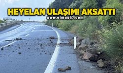 Alaplı-Akçakoca yolunda heyelan ulaşımı aksattı