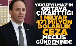 Yavuzyılmaz'ın ortaya çıkarttığı 1 milyar 471 milyon dolarlık ceza Meclis gündeminde