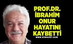Prof. Dr. İbrahim Onur hayatını kaybetti