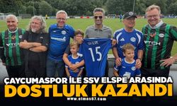 Çaycumaspor ile SSV Elspe arasında dostluk kazandı