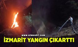 İzmaritten çıkan yangını büyümeden söndürüldü