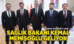 Sağlık Bakanı Kemal Memişoğlu yarın geliyor