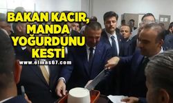 Bakan Kacır, tescilli Çaycuma yoğurdunu kesti