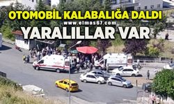 Kontrolden çıkan otomobil kalabalığa daldı; 4 yaralı