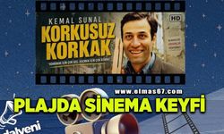 Tersane Plajı’nda sinema keyfi