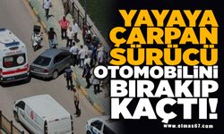 Yayaya çarpan sürücü otomobilini bırakıp kaçtı