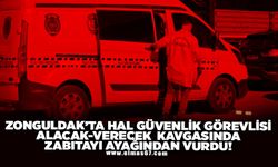 Hal güvenlik görevlisi alacak-verecek kavgasında zabıtayı ayağından vurdu