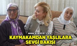 Kaymakamdan yaşlılara özel ilgi
