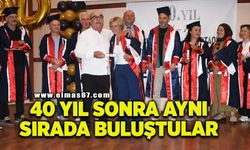 40 yıl sonra aynı sırada aynı heyecanla buluştular