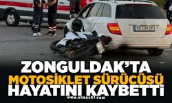 Zonguldak'ta kazada motosiklet sürücüsü hayatını kaybetti