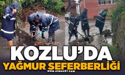 KOZLU’DA YAĞMUR SEFERBERLİĞİ