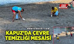 Kapuz Plajı'nda çevre nöbeti