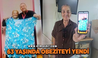 63 yaşında obeziteyi yendi
