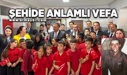 Şehide anlamlı vefa