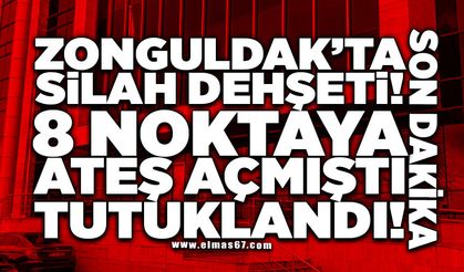 Son Dakika! ZONGULDAK’TA SİLAH DEHŞETİ: 8 NOKTAYA ATEŞ AÇMIŞTI, TUTUKLANDI