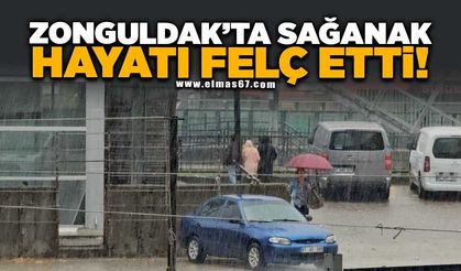 Vatandaşlar saçak altlarına sığındı