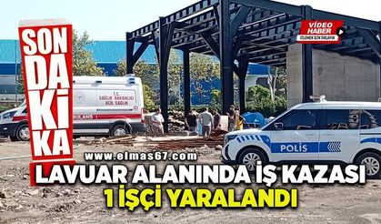 Lavuar alanında iş kazası: 1 işçi yaralandı