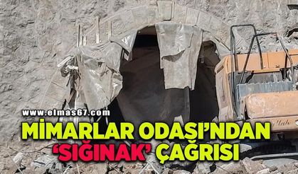 Mimarlar Odası'ndan "sığınak" çağrısı: "Kent belleğine sahip çıkılmalı"