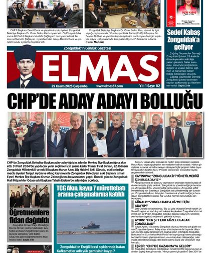 29 KASIM 2023 ELMAS GAZETESİ