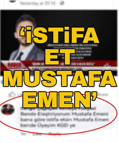 'İstifa et Mustafa Emen'