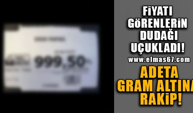Fiyatını görenlerin dudağı uçukladı! Adeta gram altına rakip...