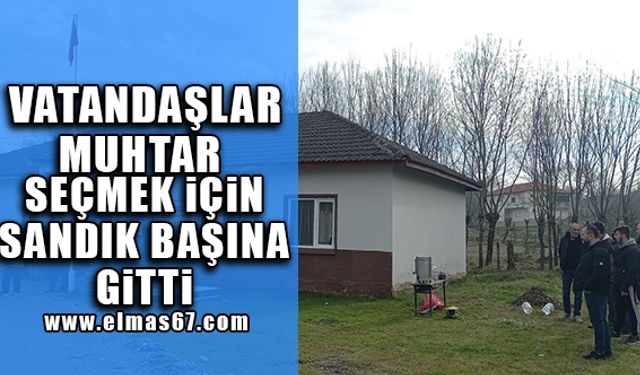 Vatandaşlar muhtar seçmek için sandık başına gitti